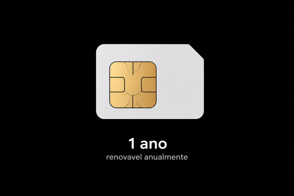 SIM CARD de dados 1 ANO